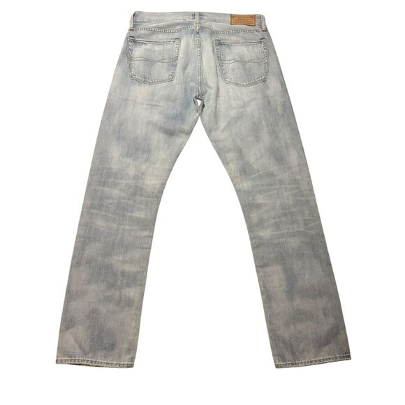 Polo Ralph Lauren Men’s Jeans The Varick Slim Straight Patch Distressed- 30/30 - Picture 2 of 11